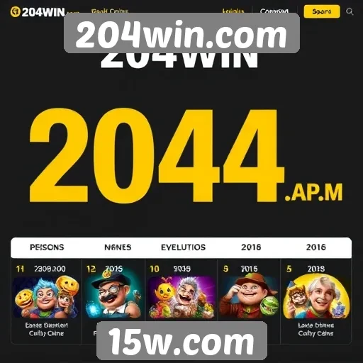 Evolução das funcionalidades do 204win ao longo do tempo